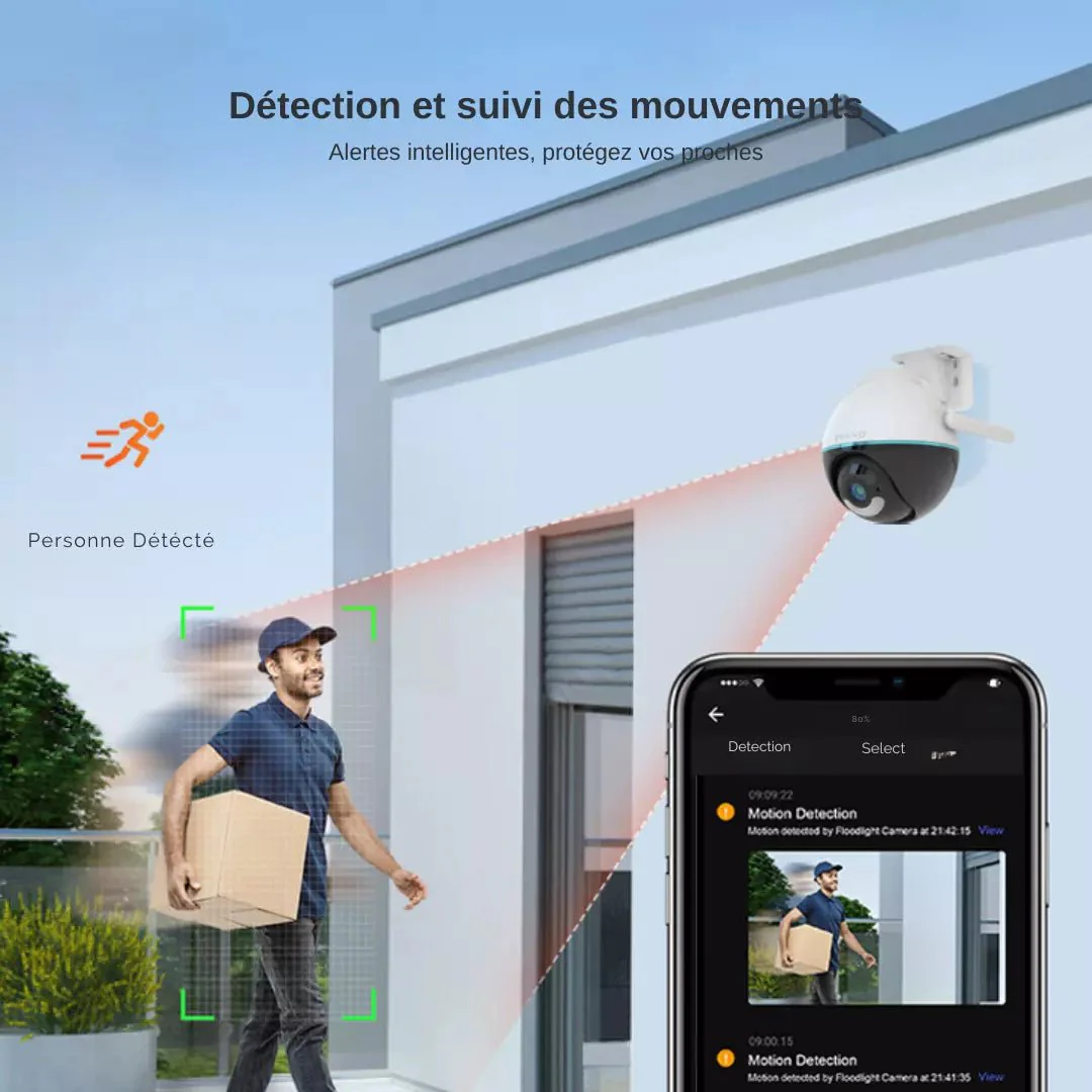 Caméra EP506 extérieure rotative filaire - 4MP - Image 7