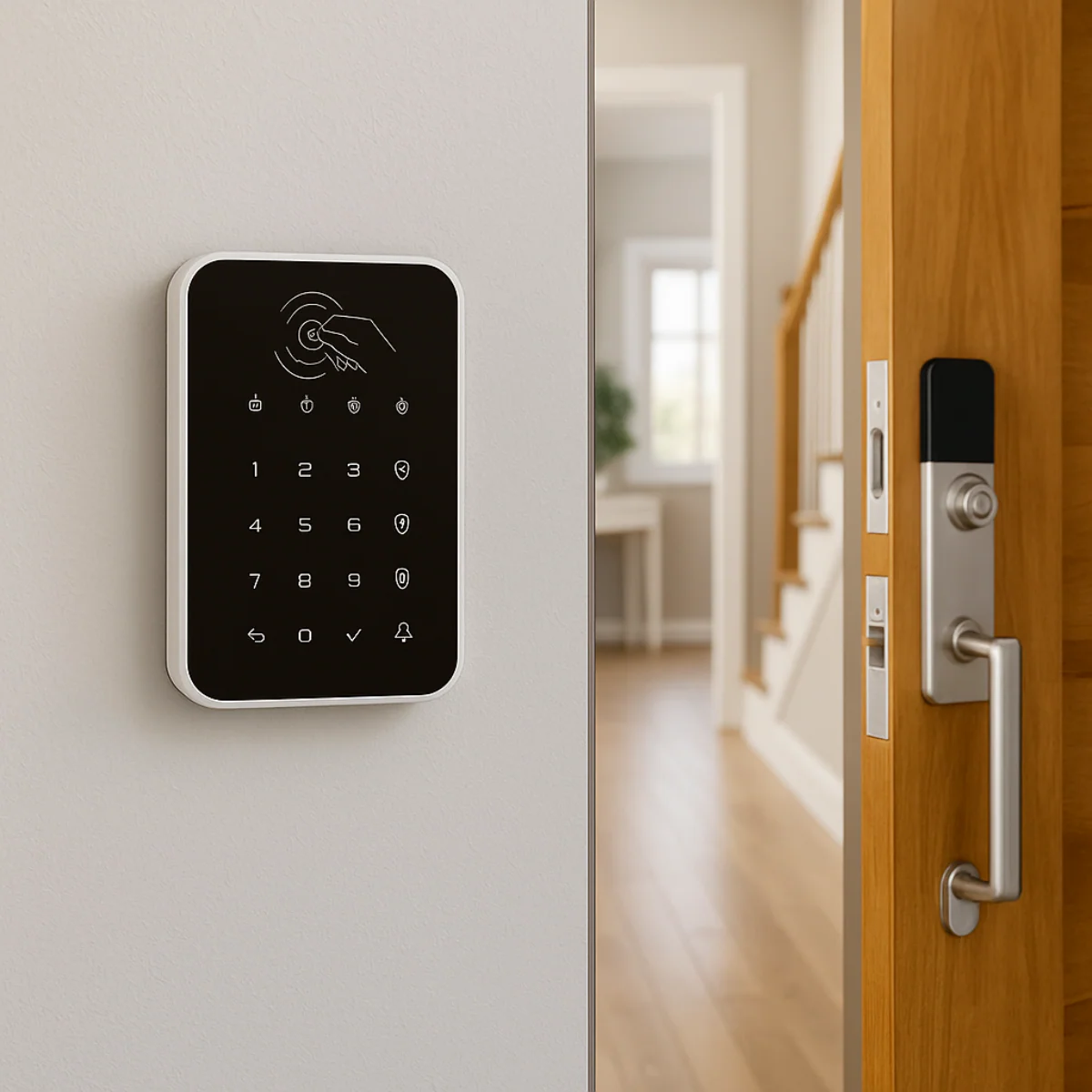 Clavier sans fil avec 2 badges RFID WKE301 | Compatible Touch/Vigilia (AM30x) - Image 4