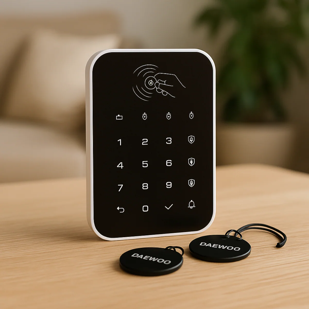 Clavier sans fil avec 2 badges RFID WKE301 | Compatible Touch/Vigilia (AM30x) - Image 5