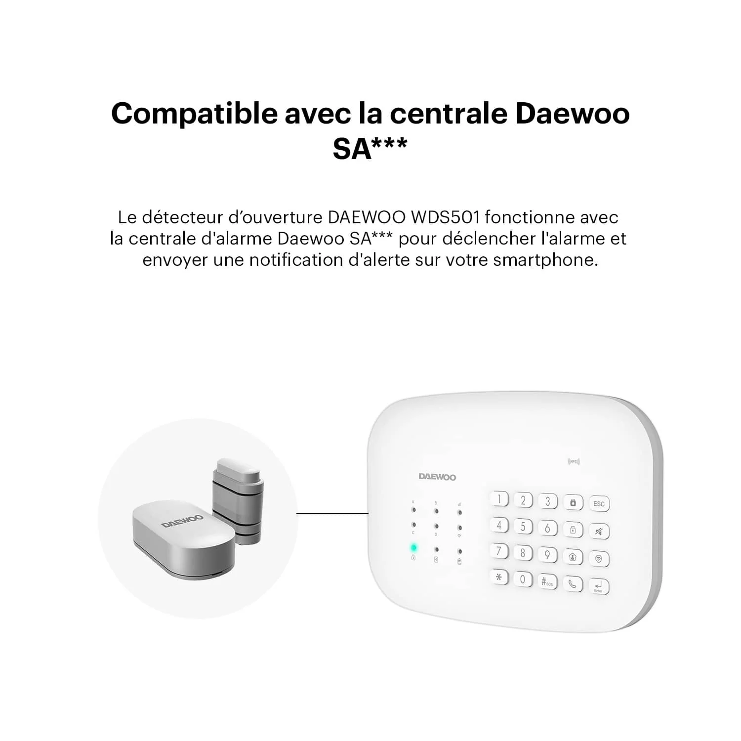 Contacteur de porte WDS501 | Compatible Key (SA501) - Image 3
