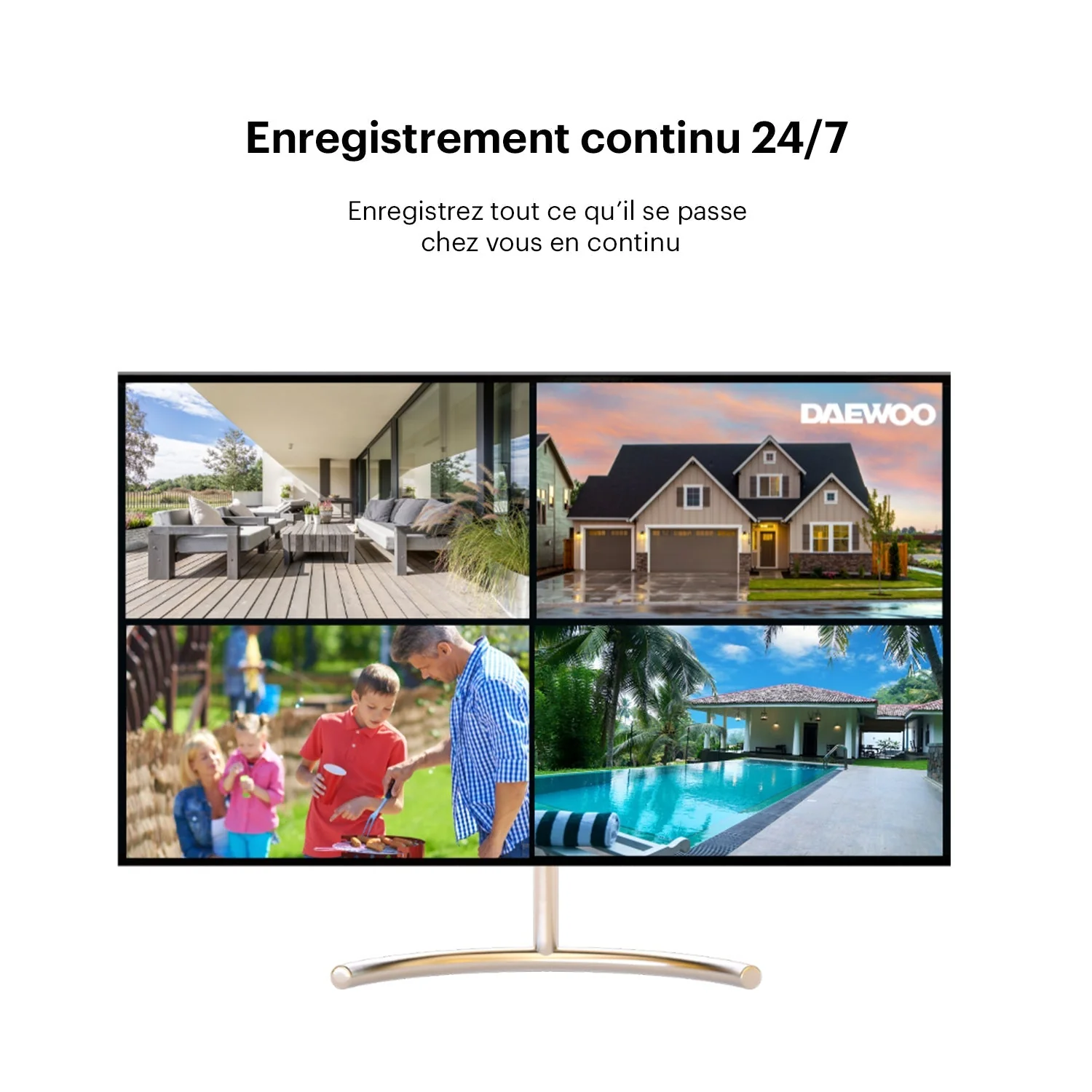 Daewoo Enregistreur NVR avec 4 Caméras et 1 disque dur 1To - Image 3