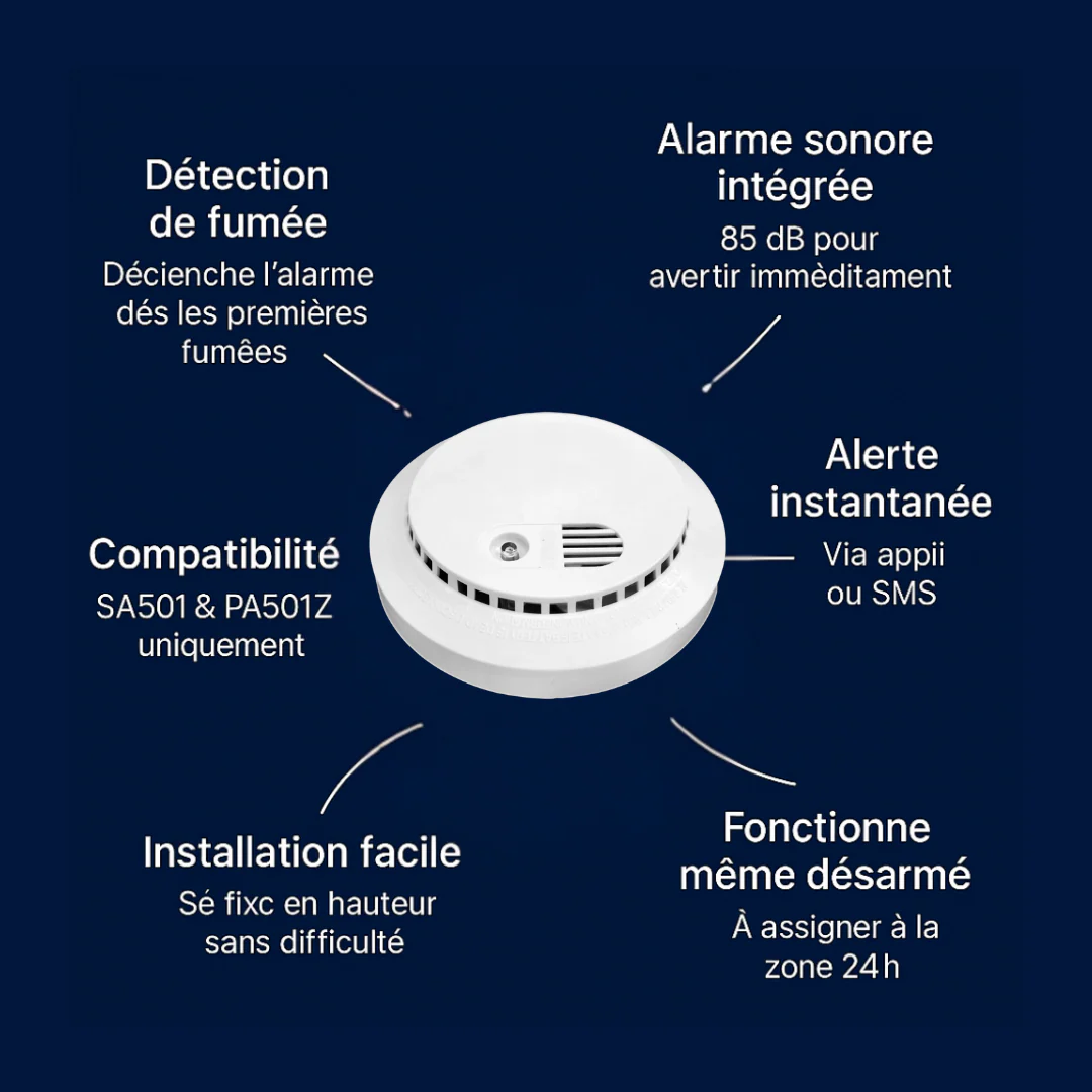 Détecteur de fumée connecté WSD501 | Compatible Key & Élite (SA501 & PA501Z) - Image 6