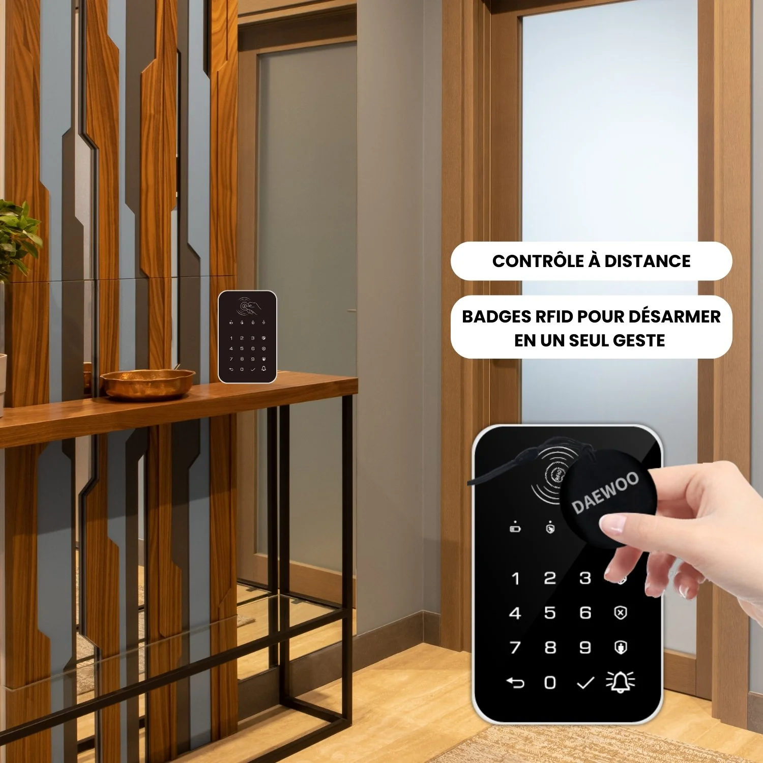 Pack de 2 badges RFID pour clavier WRF301 | Compatible Touch/Vigilia (AM30x) - Image 6